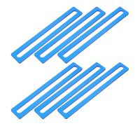 VILLFUL 6pcs Blue Dyslexia Overlay Reading Strips Guided Reading Highlight Strips for Line Tracker Bookmarks for Home Study and Assistance