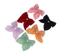 VILLFUL 6Pcs Bows Hair Bow Clips for Women Teens Hair Styling Tool Elegant Daily Office Outing Accessories