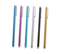 VILLFUL 6Pcs Capacitive Stylus Pens for Touch Screens Compatible with Phone and Tablet, Lightweight Copper Aluminium Alloy Material, for Drawing and Writing on Smartphones and Tablets