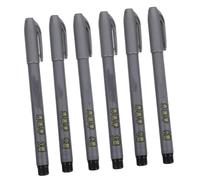 VILLFUL 6pcs Chinese-style Fountain Pens Calligraphy Brush with Soft Fine Tips for Manuscript Handwriting and Brush Calligraphy Painting Beginner-friendly Ink Pens in Large Medium Small
