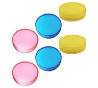 VILLFUL 6pcs Finger Sponge Moistener for Counting Money Round Fingertip Cash Counting Sponges Quick Absorption for Office and Financial Offices