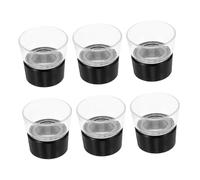 VILLFUL 6pcs Magnifying Glass Pre Focused Optical Glass Stand Magnifier for Jewelry Inspection Gemstone Grading Coin Collecting Slide Viewing Compact Lightweight Loupe for Hobby and