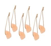 VILLFUL 6pcs Natural Pink Salt Lick Blocks for Animals Organic Mineral Source for Cattle Deer and Livestock Chewable Salt Treats for Health and Growth
