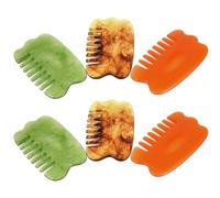 VILLFUL 6PCS Portable Gua Sha Scraping Comb for Head Face Body Massage Lightweight Multi-Functional Manual Massage Tools for Muscle Tension Relief and Discomfort