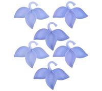 VILLFUL 6pcs Small Pet Bowl Food Hamster Bowls Hamster Feeder Plate Rat Cage Pet Feeder Small Animal Animal Feeding Plastic Container Pp Sky-blue