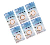VILLFUL 6pcs Testing Cards Identifying Cards with Color Change for Uvc Rays Detection for Sunlight and Container Use