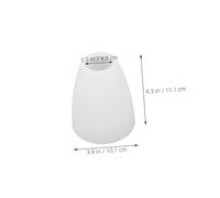 VILLFUL 6PCS White Small Plastic Lampshade Dome Bulb Covers for Ceiling Pendant Lights DIY Combination Light Shade Replacement