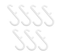 VILLFUL 7pcs Small Plastic Pegboard Hooks Hanging Shelf Storage Display Rack Hangers for Kitchen Bedroom and Office Pegboard Organization