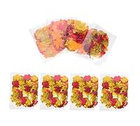 VILLFUL 8 Packs Mixed Color Maple Leaf Confetti Autumn Decor for Parties Thanksgiving and Celebrations Versatile Sequin Balloon Stuffing Table Scatter Per Pack
