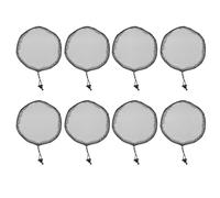 VILLFUL 8Pcs Breathable Elastic Wig Caps Mesh Hair Nets for Wig Making Lightweight Stretchy Round Weaving Nets Accessories for Summer Use