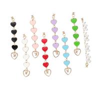 VILLFUL 8PCS Creative DIY Mobile Phone Chain Pendant Multi Functional Hanging Charm with Beads for Phone Cases Durable Material for Craft Lovers