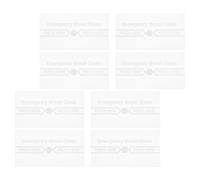 VILLFUL 8pcs Emergency System Spare Glass Fire Safety Break Glass Heat Resistant Frangible Universal Compatibility Visibility Switch Covers for Public Areas and Factories