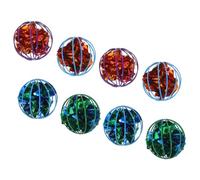 VILLFUL 8pcs Interactive Crinkle Cat Balls for Indoor Cats and Kittens Colorful Chase with Noise for Enrichment and Paw Grinding Fun Pet for Play and Exercise