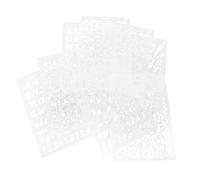 VILLFUL 8Pcs Plastic Alphabet Painting Stencils Reusable Wall Art Templates for DIY Craft Home Decor and Letter Patterns Smooth Edges for Precise Painting Walls Furniture