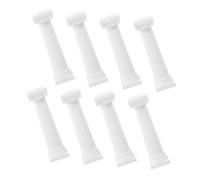 VILLFUL 8pcs Roman Column Cake Pillars Set 12.5cm Medium Rustic Cake Supports for Tiered Wedding Photo Props and Table Decoration