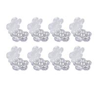 VILLFUL 8PCS Six-Grid Flower-Shaped Travel Makeup Containers Concealer and Lipstick Sub Boxes Aluminum Tray Compact Blusher Sub-Packing Box for On-the-Go Use