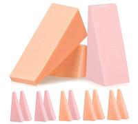 VILLFUL 96Pcs Triangle Makeup Sponges for Foundation Blending and Powder Application High Elasticity Cosmetic Puff for Detailed Smooth Makeup Easy to Cut for Custom Shapes Suitable for