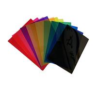VILLFUL 9pcs Colour Gel Filter Set for Lights PVC Sheet Light Diffuser Sheets Lighting Gels for Film Stage Theatre Party High Transmission