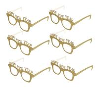 VILLFUL 9pcs Year Party Paper Glasses Funny Performance Props for Photo Booth Comfortable Fit Masquerade Cosplay Accessories for Eve Celebrations