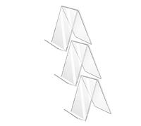 VILLFUL Acrylic Book Easel Desktop Book Stand 3pcs Set 100x115x130mm for Library and Office