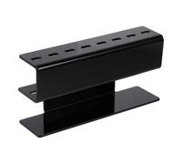 VILLFUL Acrylic Tweezers Holder Organizer for Eyelash Extension Tools with 8 Standing Positions, Black Display Stand to Keep Space Clean and Tidy for Home Use and Making