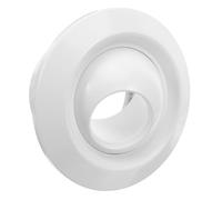 VILLFUL Adjustable Abs Spherical Vent Cover Neck Ceiling Air Diffuser with Rotatable Nozzle for HVAC System Condensation-Resistant Exhaust Vent for Bathroom Office Factory