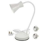 VILLFUL Adjustable Gooseneck Tealight Wax Warmer Lamp with UK Plug Dimmable Candle Melting Heater for Scented Jars Bedroom and Living Ambient Light with Bulbs Included