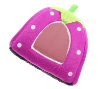 VILLFUL Adorable Cartoon Hamster Hideout Tent Washable Cloth House for Pets Cozy Decorative Hideaway for Guinea Pigs Rabbits Ferrets and More for Cold Weather