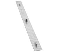 VILLFUL Animation Peg Bar Three-Hole Positioning Ruler 10.04In Lightweight Portable Caricature Tool with Precise Markings for Accurate Paper Fixing and Drawing