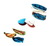 VILLFUL Aquarium Decor Artificial Sailboat Resin Desktop Imitation Rowboat for Fish Tank Landscape with Nautical Style Lightweight Aquarium Accessory for Decoration and Fish Shelter