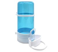 VILLFUL Automatic Pet Feeder 3pcs Set, Plastic Refillable Food Dispenser with Water Bowl for Hamster Squirrel Hedgehog Bird Feeding, Sky Blue, Suitable for Small Animals and Outdoor Use
