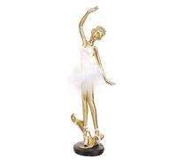 VILLFUL Ballet Dancer Ornaments Cute Dancing Modern Decor Girl Decor Dance Dancers Ballet for Contemporary Home Decorations Resin Golden