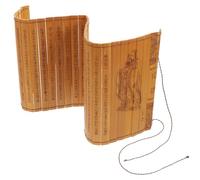 VILLFUL Bamboo Slips Decorative Book Faux Chinese Calligraphy Slips Scroll for Antique Style Wall Decor and Photography Prop Chinese Bookshelf Decor