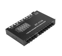 VILLFUL Band Car Audio Equalizer Dual Channel Audio Equalizer for Car Stereo Sturdy Metal Construction Easy to Install