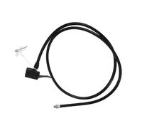 VILLFUL Bike Tire Pump Hose Replacement 80Cm Black Metal Air Hose Adapter with Presta Valve Compatible for Bicycle Air Compressor Accessories