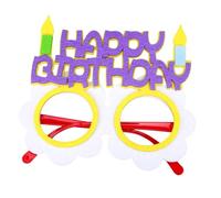 VILLFUL Birthday Party Glasses Props Fun Felt Plastic Glasses for Birthday Celebrations Party Favors for Unforgettable Memories Lightweight and Design for Creative