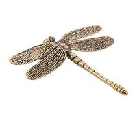VILLFUL Brass Dragonfly Cabinet Knobs Vintage Style Pulls Handles for Kitchen Cabinet Handles and Wardrobe Knobs Suitable as Door Knockers for Front Door in Home Interior