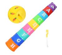 VILLFUL Bunny Stacking Cups Treat Ball Rabbit Toys for Boredom of Cup Toys Cleaning Brush Kit