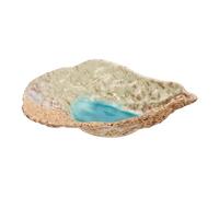 VILLFUL Butterfly Feeding Tray Decorative Outdoor Water Dish for Bees and Butterflies Elegant Ceramic Design for Gardens Attracts Wildlife Glaze