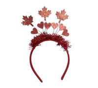 VILLFUL Canada Day Maple Leaf Hairband Felt Festival Headdress Head Hoop for Women Party Accessories