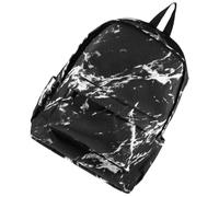 VILLFUL Canvas Backpack Double Shoulder Marble Texture Travel School Bag | Canvas Nylon Build, Zippered Security, Washable Surface, for Boys, Tablets, Cosmetics, Day Hikes