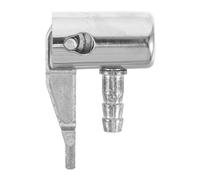 VILLFUL Car Tire Chuck with Locking Clip for Tire Valve, Silver Metal | Quick Inflation Hookup, Secure Seal for Home Garages and Professional Auto Service, Portable Travel Use