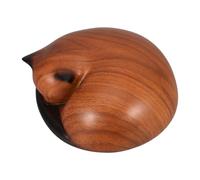VILLFUL Cat Urn Sleeping Pose with Moistureproof Build Resin for Ashes and Fading Resistance Cat-shaped Memorial Keepsake for Pet Ashes, for Quiet Corners or Entryway Tables