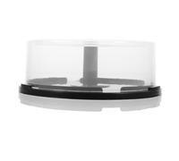 VILLFUL Cd/dvd Storage Bucket 25 Discs Capacity Plastic Dvd Case Minimalist Design Portable Cd Organizer Box
