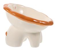 VILLFUL Ceramic Cat Bowl Elevated Raised Tilted Design for Easy Eating Cat Food Water Bowl for Pets