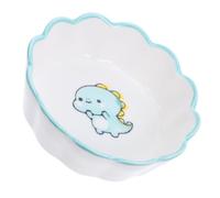 VILLFUL Ceramic Dinosaur Clip Holder Bowl Multifunctional Desk Organizer for Paper Clips Push Pins Rubber Bands Stylish Office Supplies Storage Container for Study Vanity Tray
