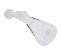 VILLFUL Chemistry Erlenmeyer Flask with Stopper Transparent Glassware for Lab Experiments Wide Mouth Design for Easy Cleaning and Precise Scale Suitable for School Chemistry and