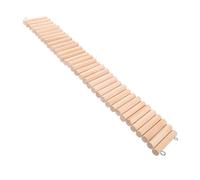 VILLFUL Chinchilla Cage Accessories Bendable Wooden Ladder Bridge for Hamsters Gerbils Small Pets Safe Easy to Install Dual Function Climbing Platform