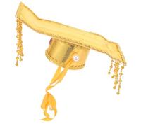 VILLFUL Chinese Emperor Cosplay Hat Lightweight Ancient Headwear for Performance and Festivals Fits Craftsmanship Unique Gift for Chinese Culture Enthusiasts