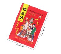 VILLFUL Chinese Year Snake Calendar Book Traditional Chinese Almanac with Solar Terms and Holidays Perpetual Calendar Pages Decorative Feng Shui Luck